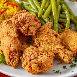 Southern fried chicken platter